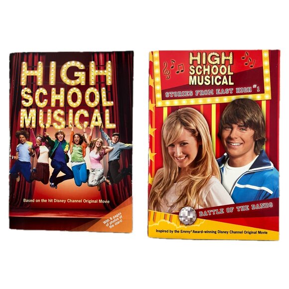 Lot Of 2 High School Musical Books Based on the Disney Channel Original Movie - Picture 1 of 5